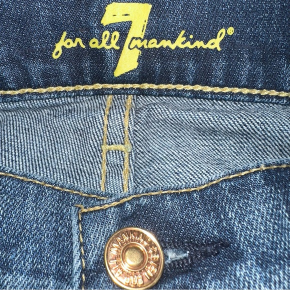 7 for All Mankind Denim The Skinny Size 32X32 Distressed Lower rise‎ $180 - Picture 8 of 11